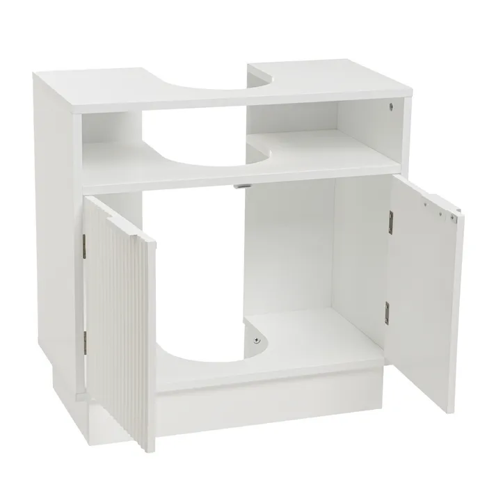 MUEBLE BAJO LAVABO 2 PUERTAS Y 1 BALDA 60 X 30 X 60 CM