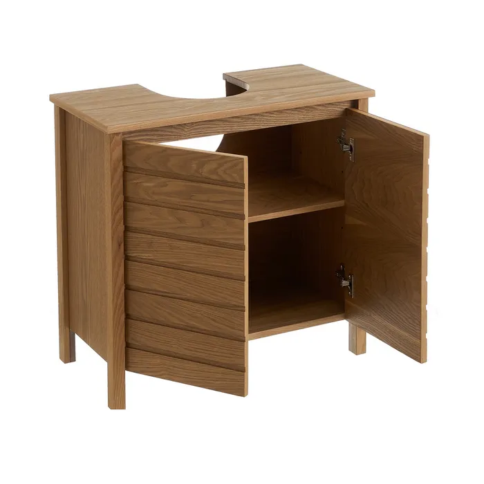 MUEBLE BAJO LAVABO 2 PUERTAS MDF 60 X 30 X 60 CM