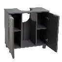 MUEBLE BAJO LAVABO 2 PUERTAS MDF GRIS 60 X 30 X 60 CM