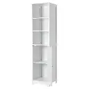 MUEBLE 1 PUERTA Y 2 LEJAS BASIC WHITE 40 X 38 X 160 CM