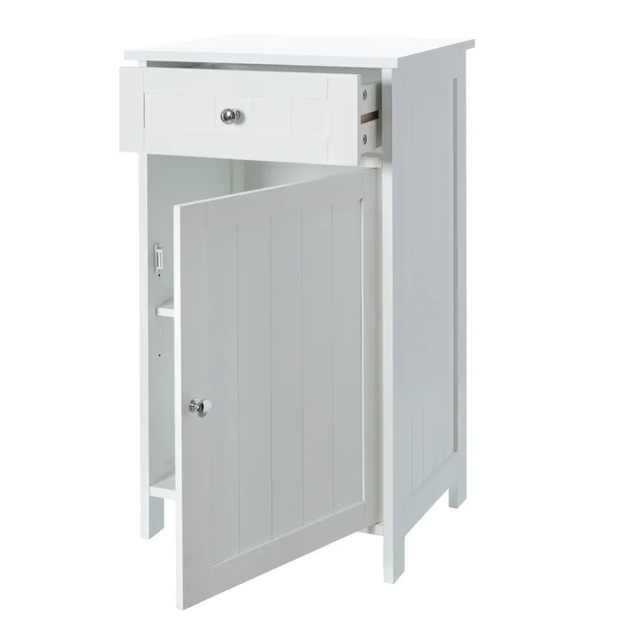MUEBLE 1 CAJN Y 1 PUERTA BASIC WHITE 43 X 34 X 77 CM
