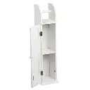 MUEBLE PORTARROLLOS PAPEL WC MDF BLANCO 18 X 20 X 79 CM