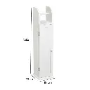MUEBLE PORTARROLLOS PAPEL WC MDF BLANCO 18 X 20 X 79 CM