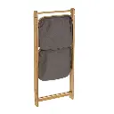 MUEBLE 2 CESTAS BAMB-TELA 45 X 36 X 98 CM
