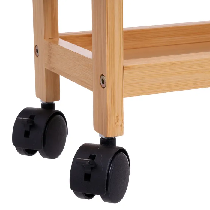 CARRO MULTIUSOS BAMB NATURAL 36 X 15 X 74 CM