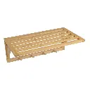 ESTANTE PERCHERO 4 GANCHOS BAMB 50 X 30 X 20 CM