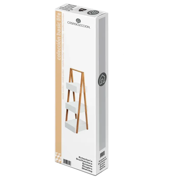 ESTANTERA 3 BALDAS BAMB-MDF 30 X 19 X 81 CM