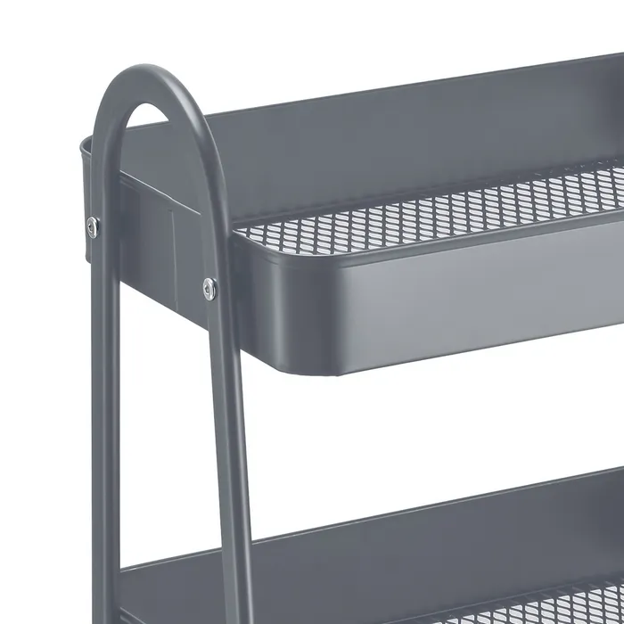 CARRO MULTIUSOS METAL GRIS 44 X 31 X 79 CM
