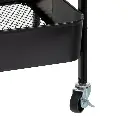 CARRO MULTIUSOS METAL NEGRO 44 X 31 X 79 CM