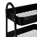 CARRO MULTIUSOS METAL NEGRO 44 X 31 X 79 CM