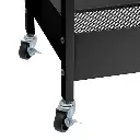 CARRO MULTIUSOS METAL NEGRO 51 X 30 X 82 CM