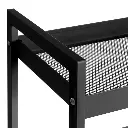 CARRO MULTIUSOS METAL NEGRO 51 X 30 X 82 CM