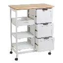 CARRO COCINA MDF-PINO BLANCO 68 X 38 X 85 CM