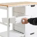 CARRO COCINA MDF-PINO BLANCO 68 X 38 X 85 CM