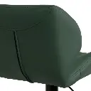 TABURETE PIEL-METAL VERDE 45 X 48 X 105 CM