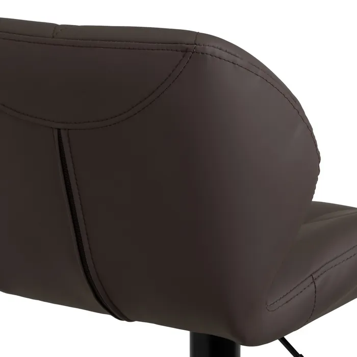 TABURETE PIEL-METAL MARRN 45 X 48 X 105 CM