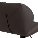 TABURETE PIEL-METAL MARRN 45 X 48 X 105 CM