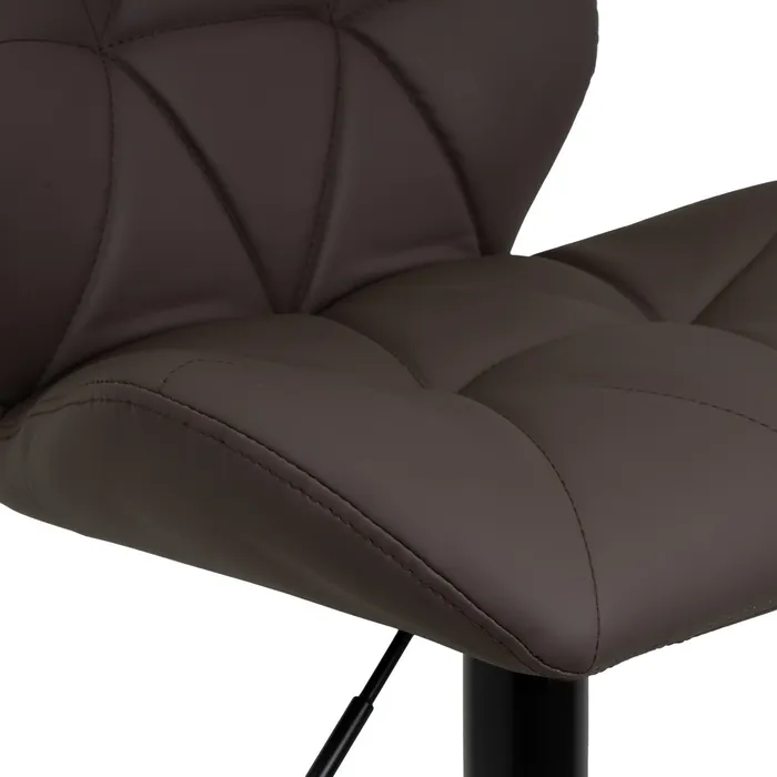TABURETE PIEL-METAL MARRN 45 X 48 X 105 CM