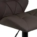 TABURETE PIEL-METAL MARRN 45 X 48 X 105 CM