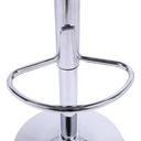 TABURETE CUERO SINTTICO-METAL NEGRO 39 X 39 X 84 CM