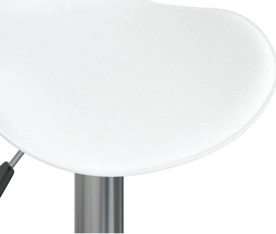 TABURETE CUERO SINTTICO-METAL BLANCO 45 X 44 X 83 CM