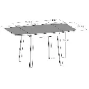 MESA ABATIBLE PINO-PB 138 X 80 X 74 CM