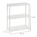 ESTANTERA 3 BALDAS ALBA BLANCO 60 X 30 X 76 CM