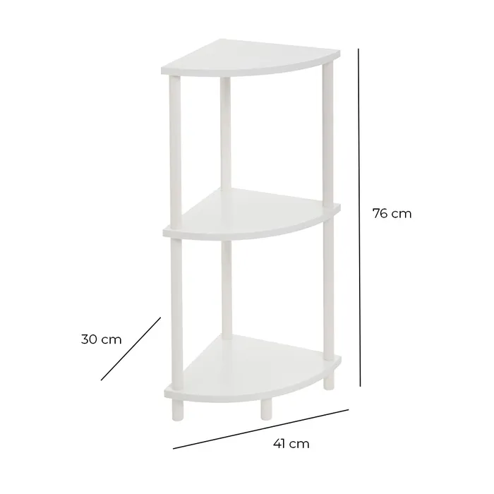 ESTANTERA RINCN 3 BALDAS ALBA BLANCO 30 X 30 X 76 CM