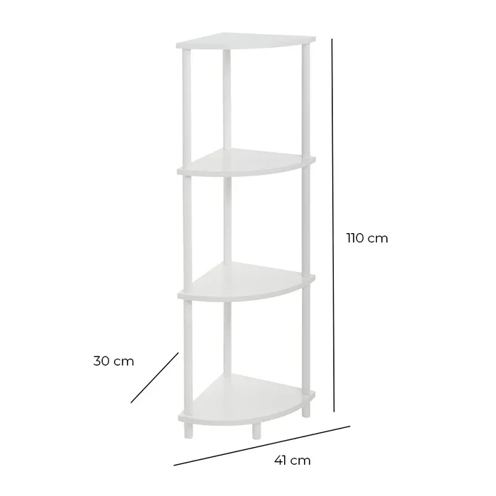 ESTANTERA RINCN 4 BALDAS ALBA BLANCO 30 X 30 X 110 CM