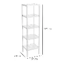 ESTANTERA 5 BALDAS MDF BLANCO 37 X 33 X 140 CM