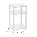MESA RINCN ALBA MDF-METAL BLANCO 34 X 30 X 56 CM