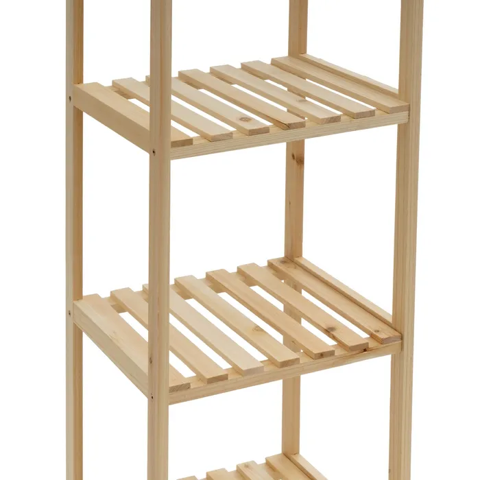 ESTANTERA 5 BALDAS ABETO NATURAL 35 X 30 X 130 CM