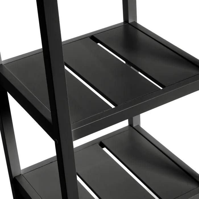ESTANTERA 5 BALDAS MDF NEGRO 37 X 33 X 140 CM