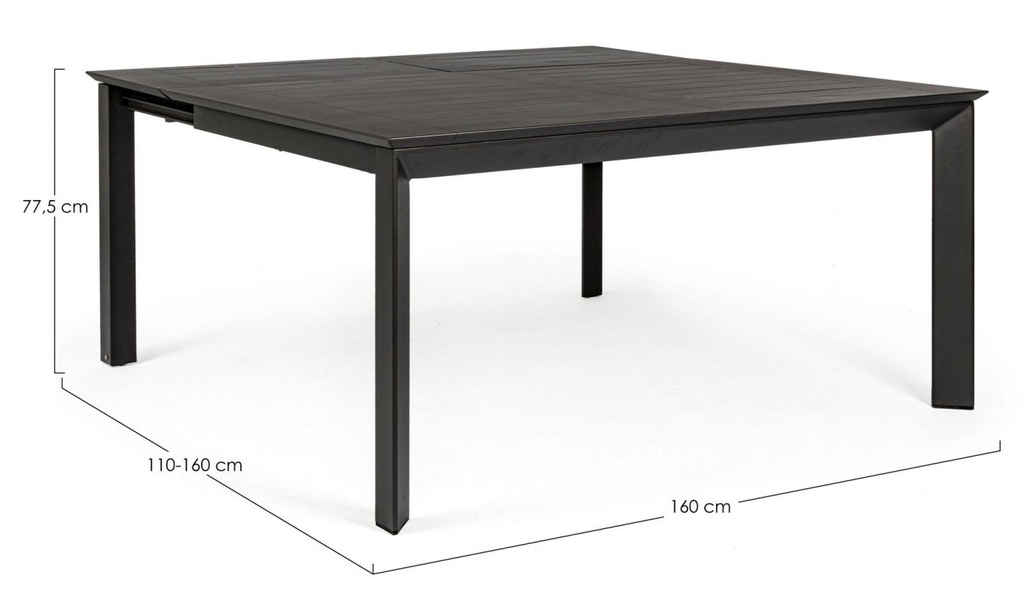 MESA EXT. KONNOR 160X100-160 ANTRACITA
