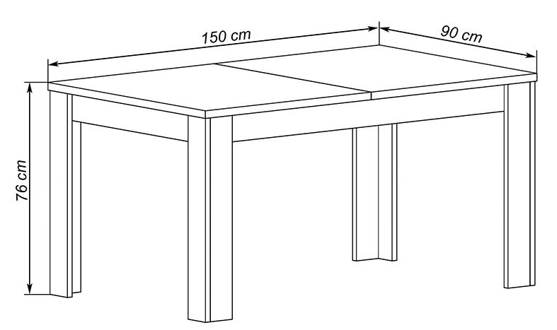 MESA EXTENSIBLE 150-190 EUROPA GRF-RB