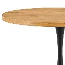 MESA REDONDA TEBA MADERA PATA NEGRA 110