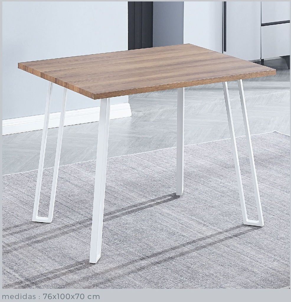MESA COCINA FIJA T/MDF JANSEN BLANCO
