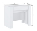 TAQUILLON MESA COMEDOR FUELLE BLANCO