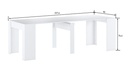 TAQUILLON MESA COMEDOR FUELLE BLANCO