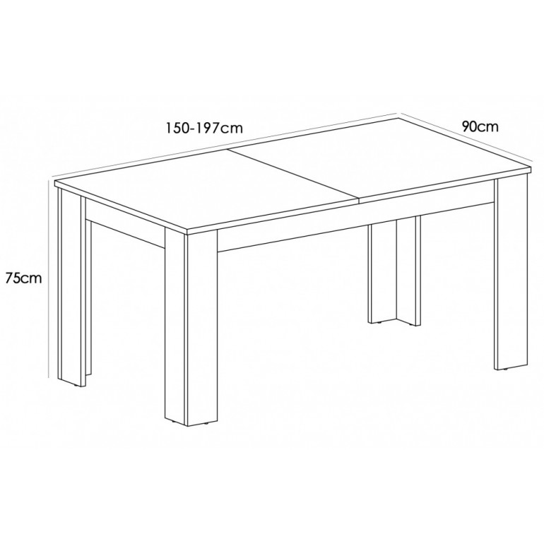 MESA EXTENSIBLE LENA CAMBRIA