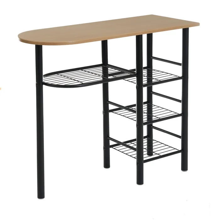 MESA 2 TABURETES MDF-METAL 100 X 74 X 88 CM