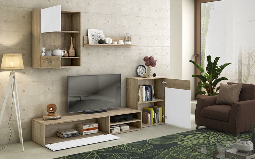MUEBLE TV 220CM HELENA CAM-BLANCO