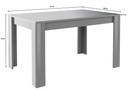 MESA COMEDOR DAMA BLANCO BRILLO