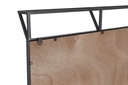 CUADRO SET 3 METAL 222X8X140 MAPAMUNDI NEGRO