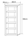 ESTANTERIA VERTICAL MOD.LARA JUVENIL CAMBRIA