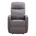 SILLON ALBA RELAX ELECTRICO TELA GRIS CLARO
