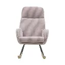 BALANCIN TAPIZADO LAVANDA PATAS METALICAS Y PATIN MADERA HAYA