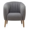 SILLON TAPIZADO GRIS OSCURO