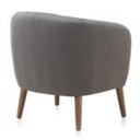 SILLON TAPIZADO GRIS OSCURO