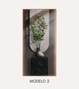 CUADRO ALUMINIO MDF 80X3X160 JARRON 